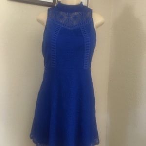 Large, Royal Blue, Laced Dress